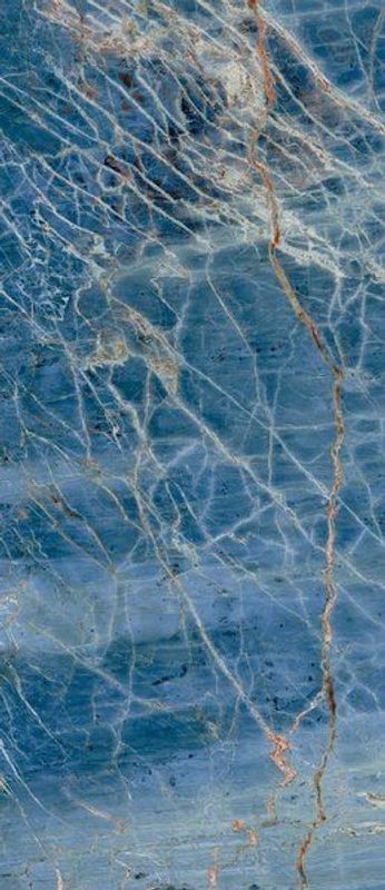 Крупноформатный керамогранит gardenia orchidea la marmoteca Blue Denim Lux 1200х2800