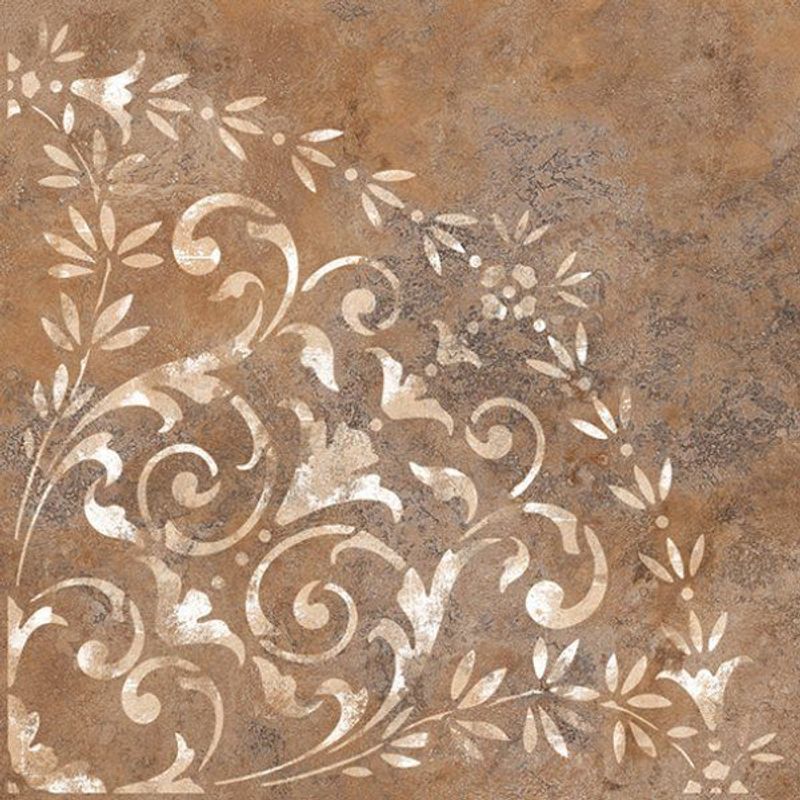 Керамогранит Керамин Монреаль 4Д терракотовый с рисунком 500х500 в уп. 1,25 (5 шт.), фото 1 из 3