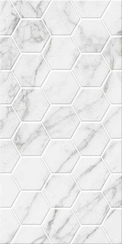 Декор BERYOZA CERAMICA Мрамор/Marble Керамическая Плитка Гексо 600х300х9 300х600 в уп. 1,62 м²