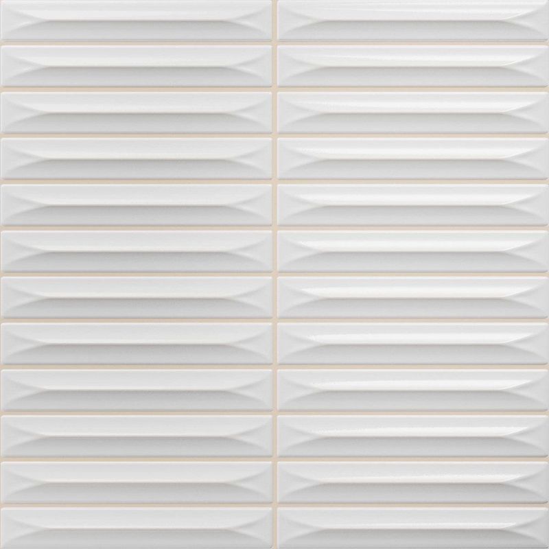 Керамическая плитка ceramica vilar albaro arrow White 20х20 15х100