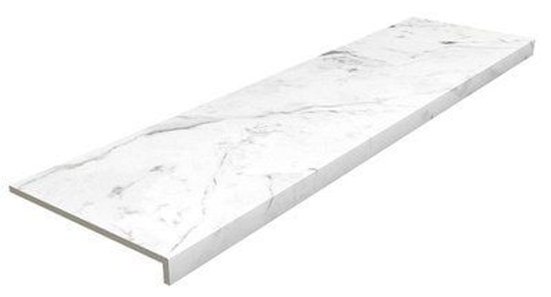 Ступень gres de aragon marble Recto Carrara Blanco Anti Slip |119,7x31.5x14 315х1197