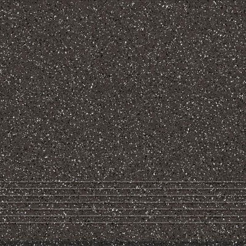 Ступень CERSANIT Milton / Милтон Керамический гранит тёмно-серый 298х298 в уп. 1,06 (12 шт.), фото 1 из 3