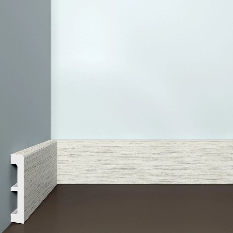 Плинтус BELLODECO XPS 30 Сосна белая Дюрополимер (80х15x2000) (16шт/уп) 15х80