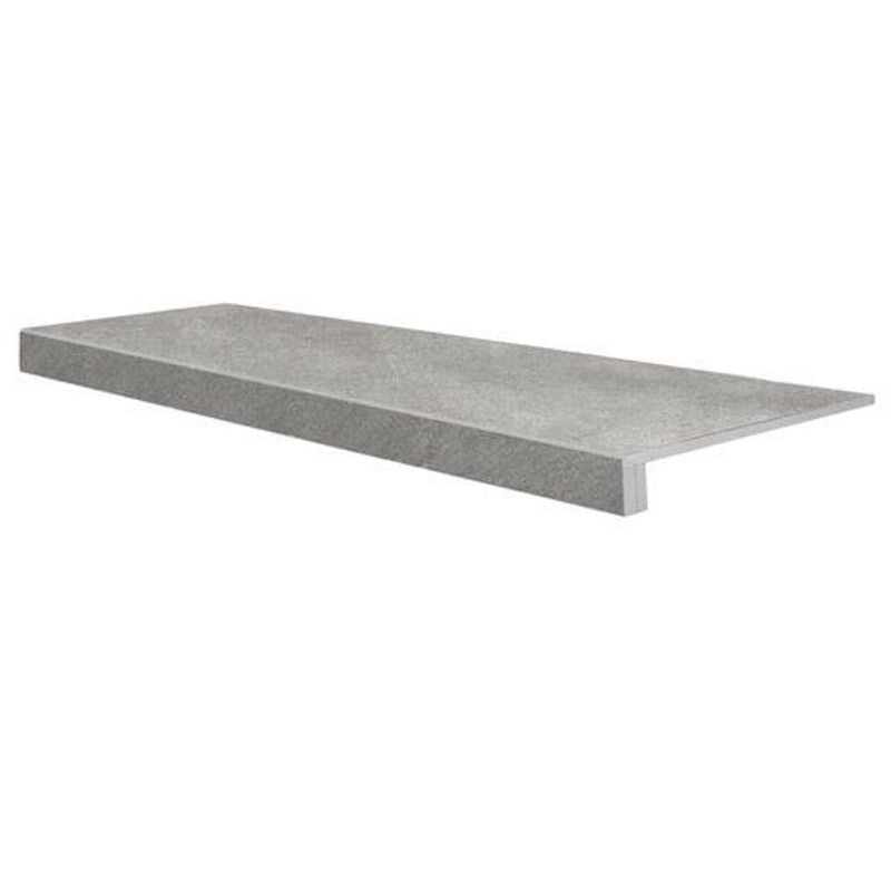 Ступень onda beton Евро Проходная Керамогранит G1102 CR структ.серый (n077891) 345х1200