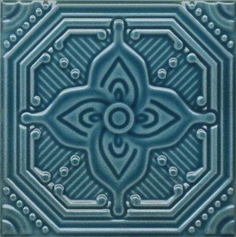 Декор kerama marazzi салинас синий 150х150