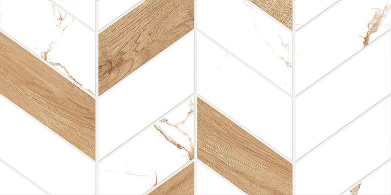 Плитка настенная GlobalTile Мармарис / Marmaris Бел. геометрия_ 1\74,25 250х500