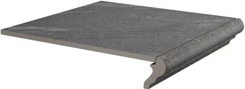 Ступень kerama marazzi бореале фронтальная серый тёмный 300х300