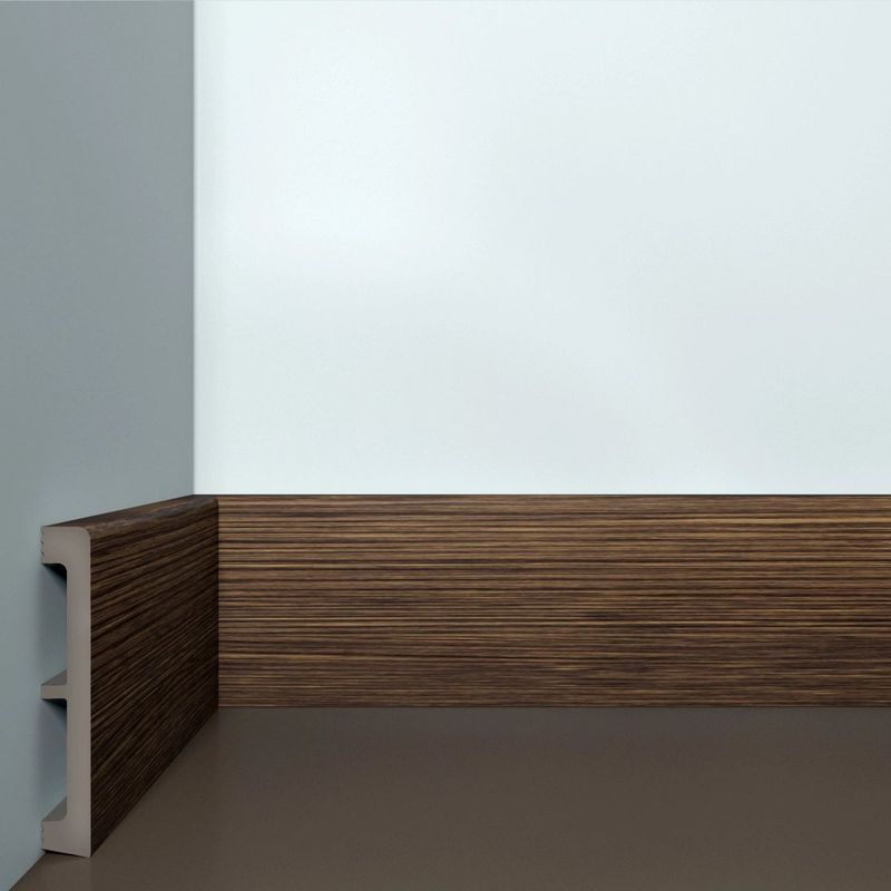 Плинтус BELLODECO XPS 29 Темный орех Дюрополимер (100х15x2000) (14шт/уп) 15х100