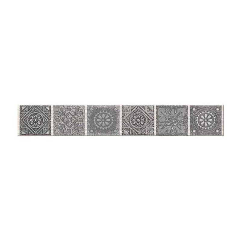Бордюр Azori GRAZIA 20,1х40,5 Grazia grey nefertiti 62х405 в уп. 39 шт., фото 1 из 2