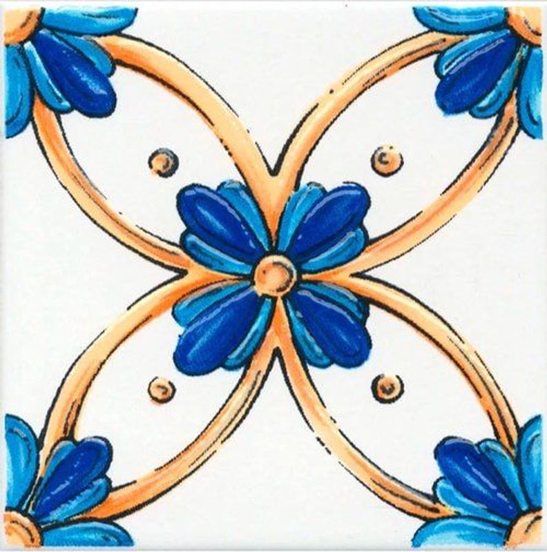 Декор kerama marazzi капри майолика А455 200х200