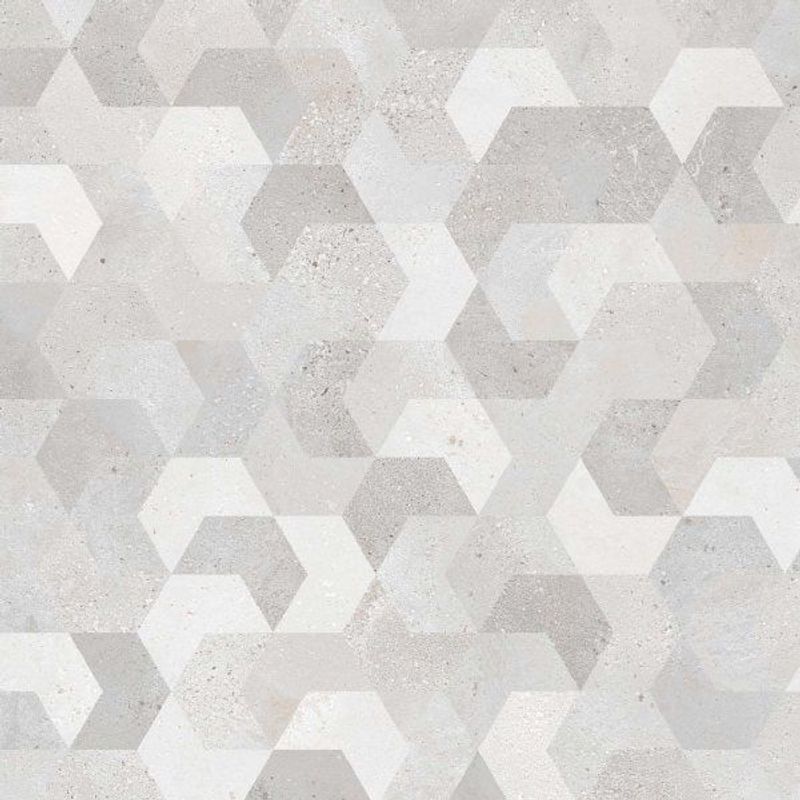 Керамогранит DAKO Chevron 600х600х9 серый ректификат в уп. 1,8 (5 шт.), фото 1 из 3