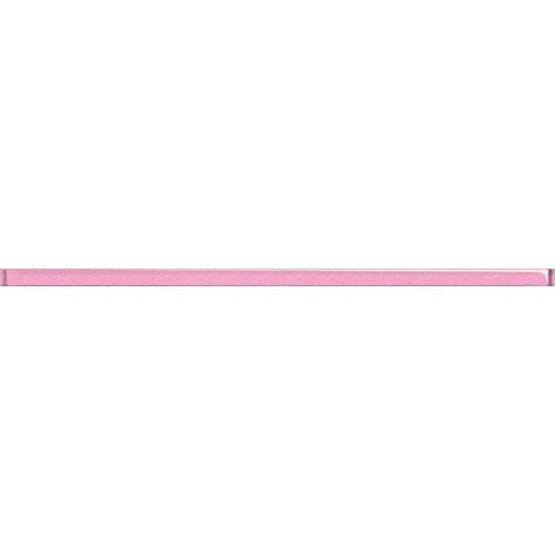 Спецэлемент CERSANIT Issa 20х60 стеклянный Universal Glass розовый 20х600 в уп. 10 шт., фото 1 из 3