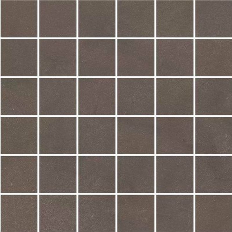Декор kerama marazzi про чементо мозаичный коричневый тёмный 300х300 матовый