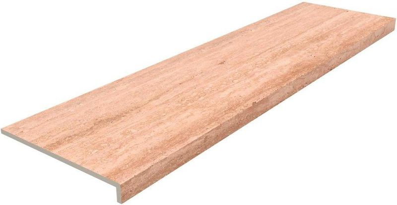 Ступень gres de aragon marble Recto Travertino Beige Anti Slip XX 119.7x31.5x14 315х1197