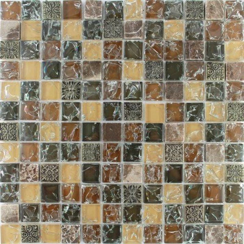 Мозаика мастера керамики glass & stone комбинированная (чип ) |30x30 230х230