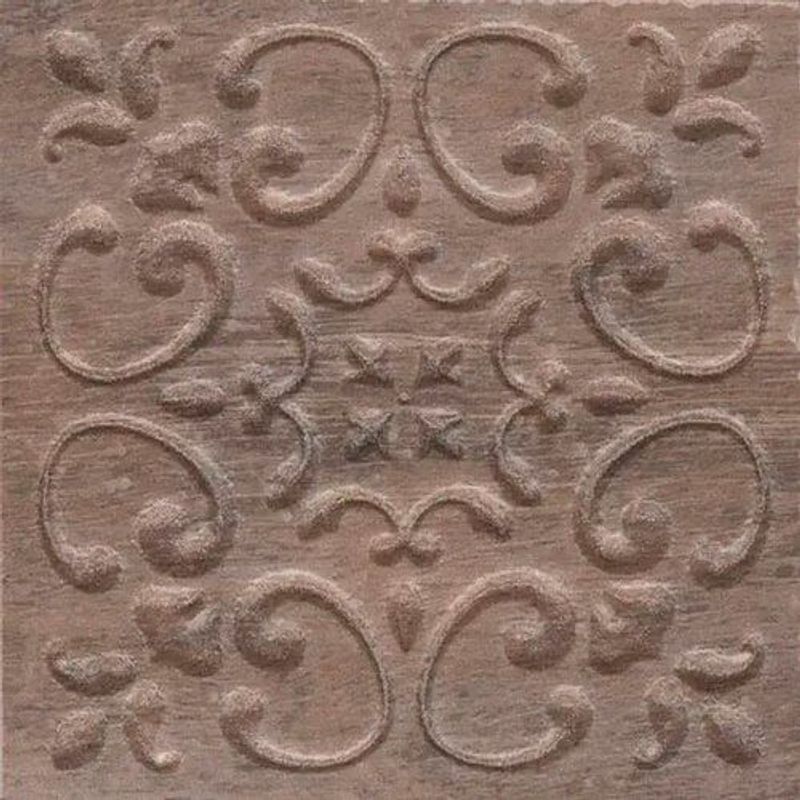 Вставка kerama marazzi браш вуд коричневый темный C481 99х99