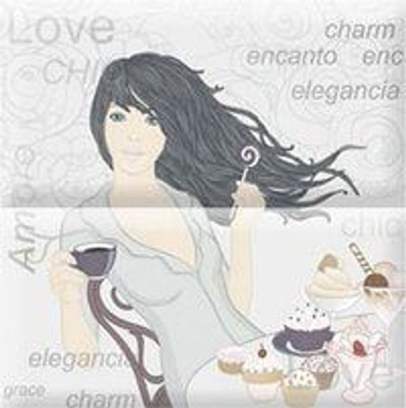 Керамическая плитка absolut keramika monocolor 10x20 Composicion Love Cold XX 200х200