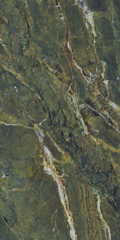 Крупноформатный керамогранит ariostea ultra marmi Verde Karzai Lucidato (Shiny) 6 mm 1500х3000