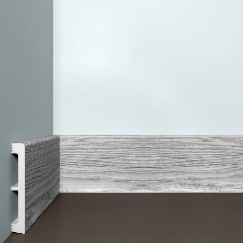 Плинтус BELLODECO XPS 29 Выбеленный дуб Дюрополимер (100х15x2000) (14шт/уп) 15х100