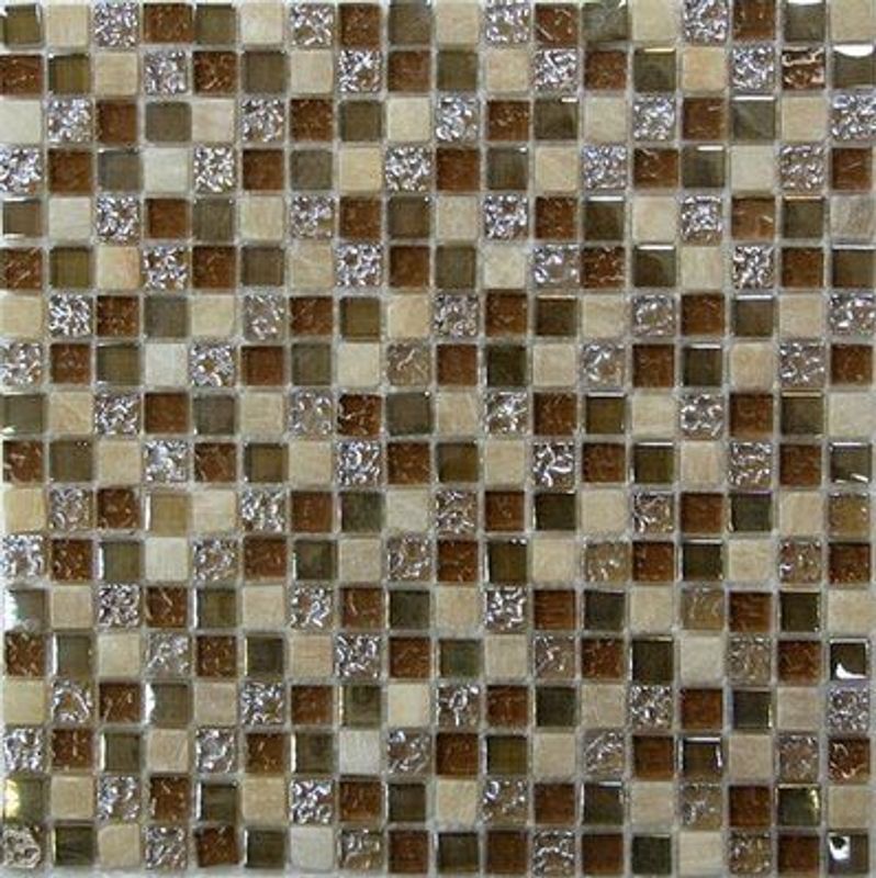 Мозаика мастера керамики glass & stone комбинированная (чип ) |30x30 230х230