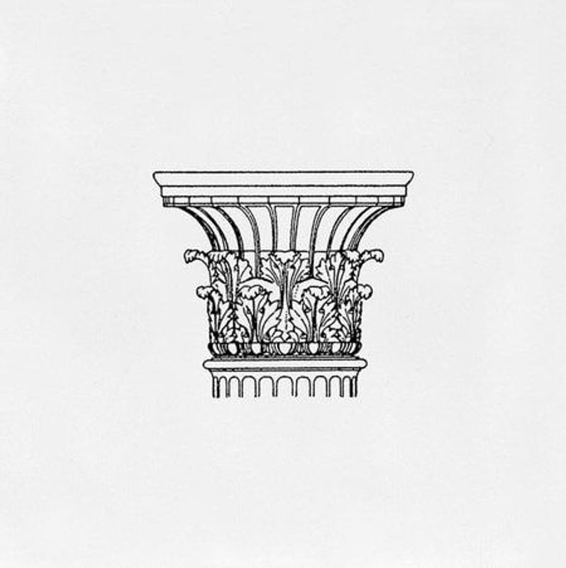 Декор kerama marazzi авеллино белый Капитель C502 150х150