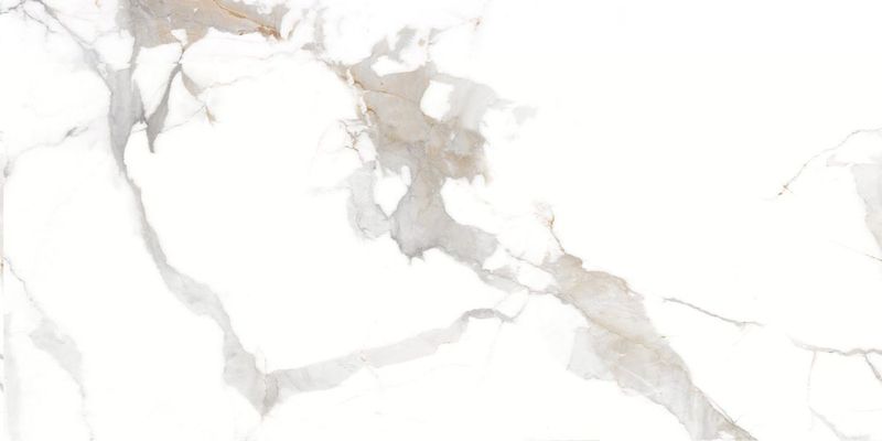 Керамогранит GlobalTile Калакатта Империал / Calacatta Imperial Белый 400х800, фото 1 из 4