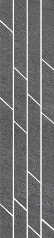 Бордюр kerama marazzi гренель серый темный мозаичный 98х468