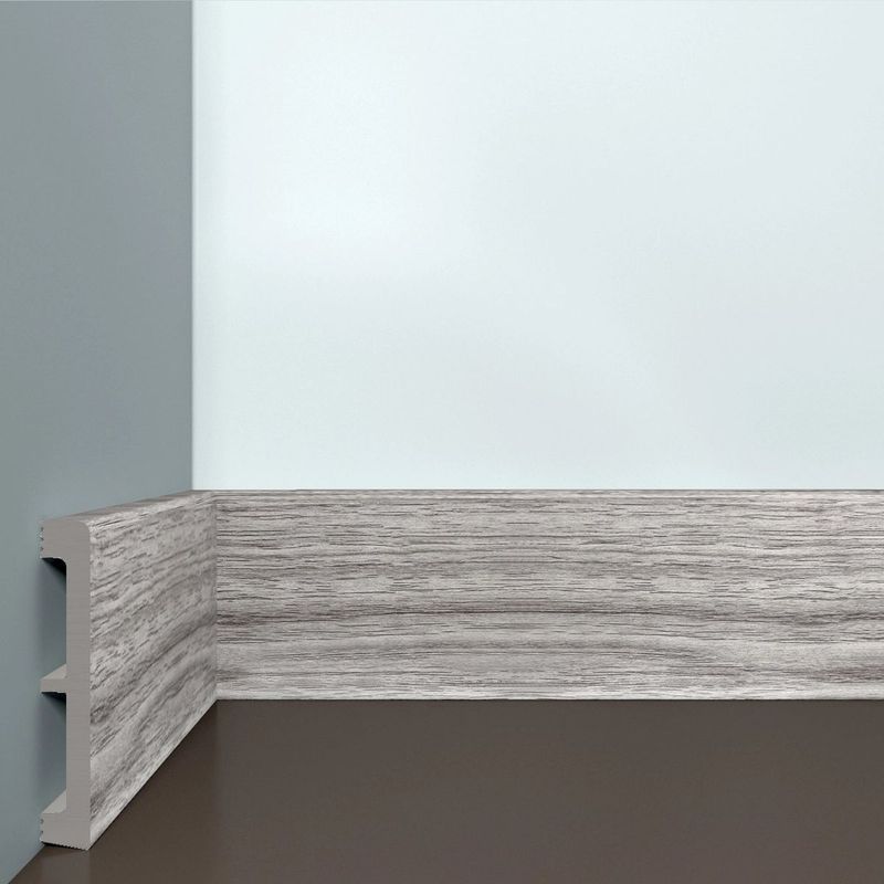 Плинтус BELLODECO XPS 29 Орех айвори Дюрополимер (100х15x2000) (14шт/уп) 15х100