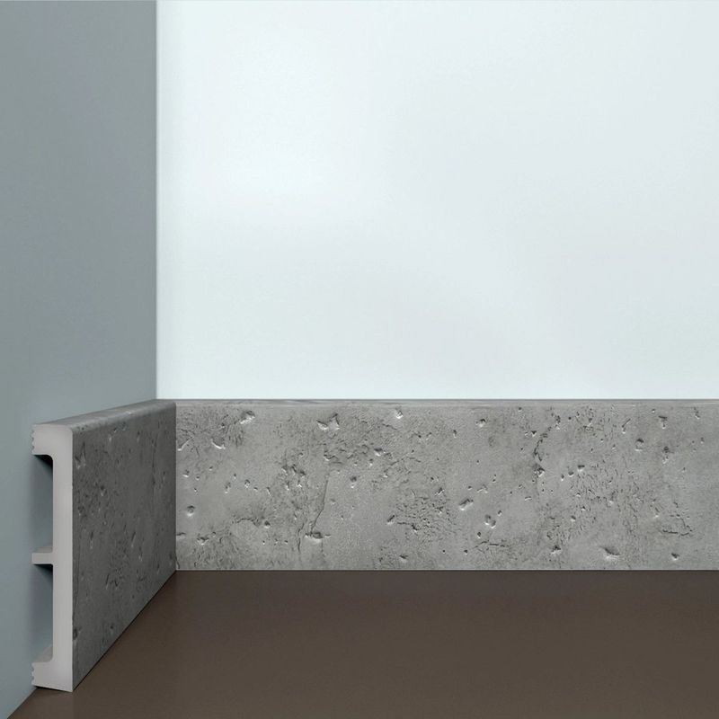 Плинтус BELLODECO XPS 29 Белый гранит Дюрополимер (100х15x2000) (14шт/уп) 15х100