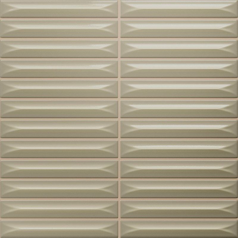 Керамическая плитка ceramica vilar albaro arrow Olive 20х20 15х100