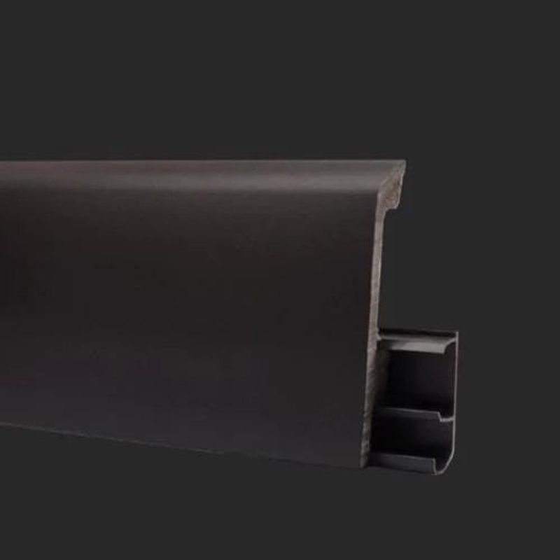 Плинтус ROYCE ROYCE PRO COLOR 019 Черный Классик HDPS полимер PRO COLOR 80х15х2000мм (20шт/уп) 15х80