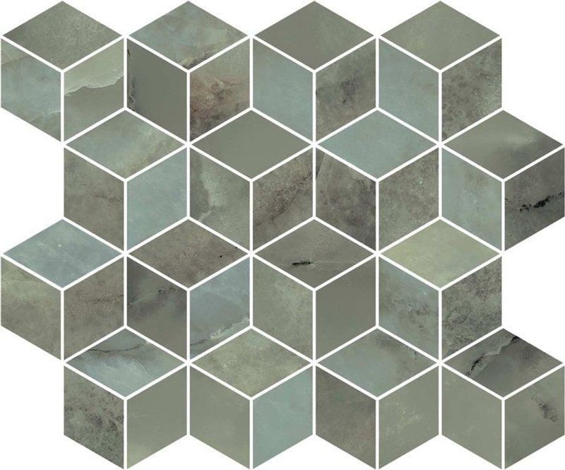 Декор kerama marazzi джардини зеленый мозаичный 375х450