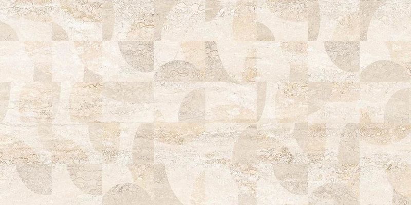 Декор BERYOZA CERAMICA Травертин Керамическая Плитка 1 кремовый 600х300х9 300х600 в уп. 1,62 м²