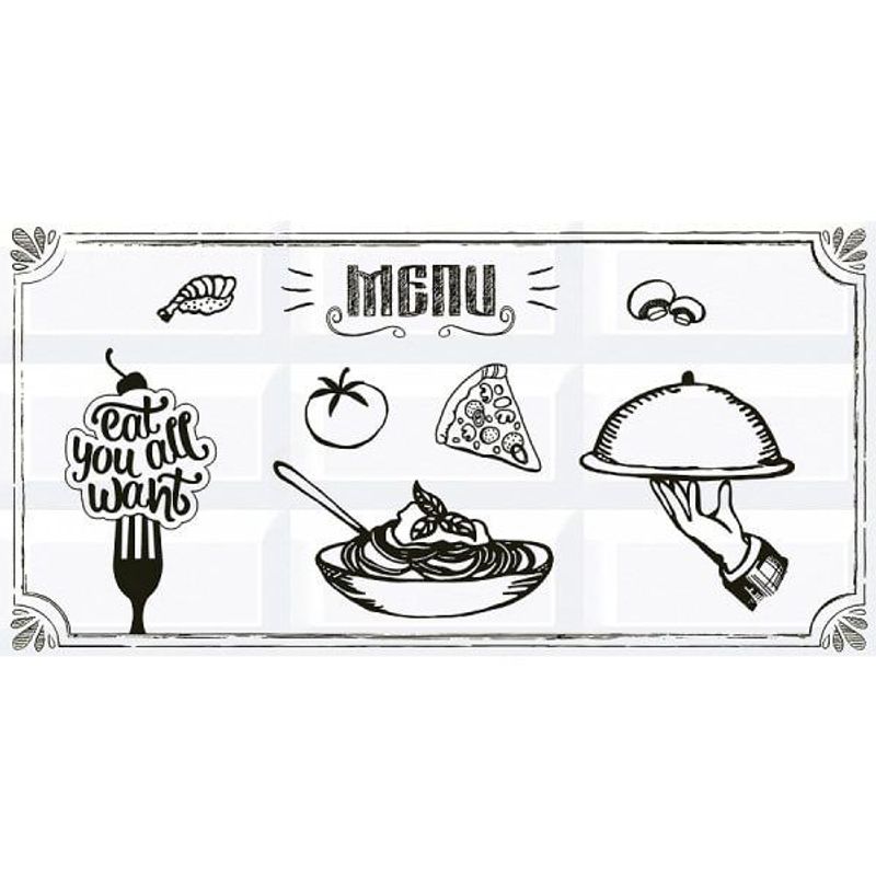 Декор Azori ВОГ Vogue breakfast 4 201х405 в уп. 13 шт., фото 1 из 2